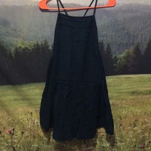 Free People Blue Green Linen Tunic Dress